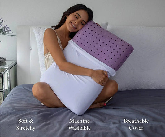 Oreiller orthopédique à la lavande pour un sommeil profond et réparateur